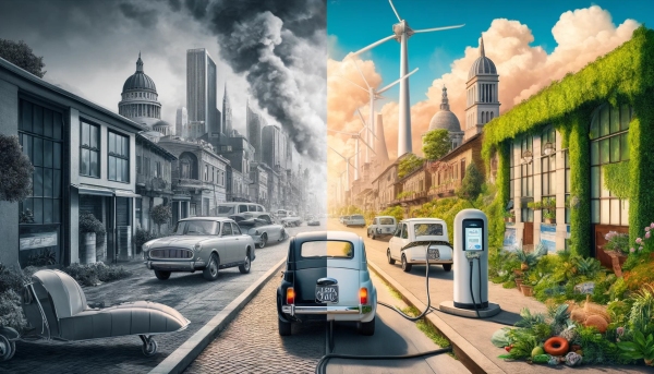Auto elettrica per un futuro Verde